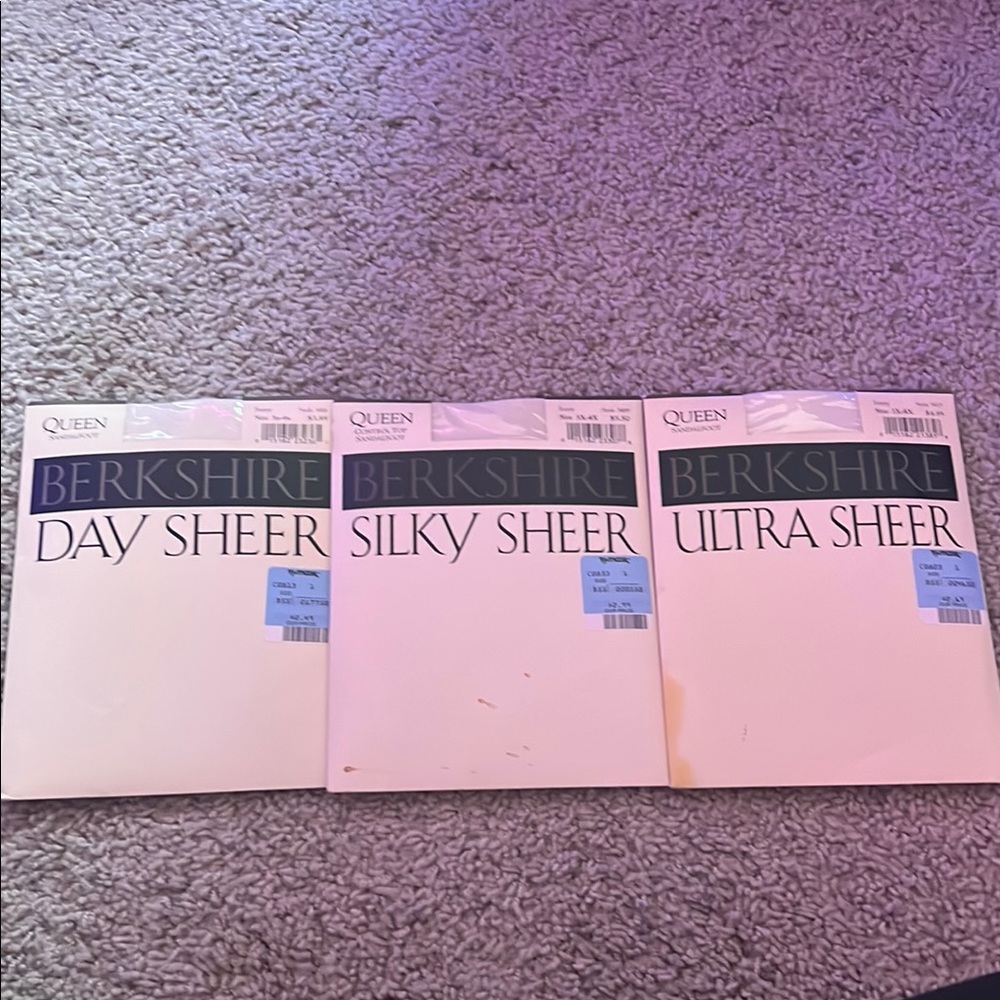 Berkshire Sheer Hosiery Trio in Neutral Shades